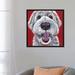 East Urban Home 'Golden Doodle' by Hippie Hound Studios Graphic Art Print on Wrapped Canvas Canvas, Cotton in Gray | 37" H x 37" W x 1.5" D | Wayfair