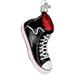 Old World Christmas High Top Sneaker.Hanging Figurine Ornament Glass in Black/White | 4.75 H x 4.5 W x 1.5 D in | Wayfair 729343321725