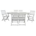 Latitude Run® Milanovic Outdoor Dining Set Wood in Gray | Wayfair D7FAC8F58DB24C38BB4B3DED5AA66D8B