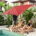 Arlmont & Co. Kylynn 10' x 6'6" Rectangular Market Umbrella in Red | 100.8 H x 120 W x 78 D in | Wayfair 56E0C55AFDBD4C13960453910E7D8DB3