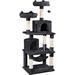 Tucker Murphy Pet™ 62" Brunk Large Cat Tree Wood in Black | 62.2 H x 24 W x 19.5 D in | Wayfair 0BF2CFDD985E43598D4FC7890A7475E6