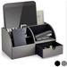 Inbox Zero Kantzer Desk Organizer Leather in Gray | 5.6 H x 11.1 W x 5.6 D in | Wayfair 6C618186030245BBAA2A42BFDF6D9AA8