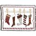 The Holiday Aisle® Dessett Christmas Stockings Blanket Cotton blend in Pink | 54 H x 72 W in | Wayfair 933062B9810247798C7FDF1531BC3335