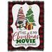 The Holiday Aisle® Desposito Christmas Movie Gnome Blanket Cotton blend in Black/Pink | 72 H x 54 W in | Wayfair C6BB14A6F31540A995847B3BC68690C8