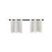 Ebern Designs Durvish Polyester Curtain Plastic in Gray/White | 24 H x 34 W in | Wayfair D63CB58E55674F2D85D8AF2471D94422