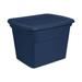 Sterilite 18 Gal Storage Tote, Stackable Bin, Lid, Container Organizes Clothes in Closet, Basement in Blue | 16.13 H x 18.38 W x 23.5 D in | Wayfair