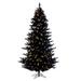 Vickerman 691502 - 5.5' x 43" Flocked Black 794 Tips 400 Dura-Lit� Warm White LED Lights Christmas Tree (K221656LED)