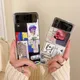 Coque de téléphone imprimée avec inscription "FC Tags" pour Samsung Galaxy Z Flip 3 ZFlip3