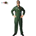 Eraspooky Top Gun film Cosplay American Airforce uniforme Halloween Costumes pour hommes adulte