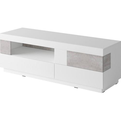 „Lowboard HELVETIA „“SILKE““ Sideboards weiß (weiß hochglanz, beton, optik) Lowboards Breite 160 cm“