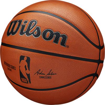 Basketball WILSON "NBA AUTHENTIC SERIES OUTDOOR SZ7" Bälle Gr. 7, braun Kinder Spielbälle Wurfspiele