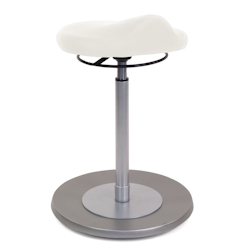 Mayer Sitzmöbel, Pendelhocker mit ergonomisch geformtem Komfortsitz 1101, Polarweiß, 1101_EF_30582 Image