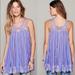 Free People Dresses | Free People Fp One Paisley Vine Tank Tunic Mini | Color: Purple | Size: Xs