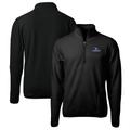 Men's Cutter & Buck Black Creighton Bluejays Big Tall Cascade Eco Sherpa Fleece Quarter-Zip Jacket