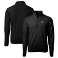 Men's Cutter & Buck Black ECU Pirates Big Tall Cascade Eco Sherpa Fleece Quarter-Zip Jacket