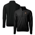 Men's Cutter & Buck Black Maryland Terrapins Big Tall Cascade Eco Sherpa Fleece Quarter-Zip Jacket