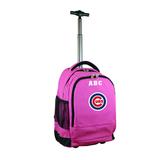 MOJO Pink Chicago Cubs 19'' Personalized Premium Wheeled Backpack