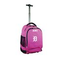 MOJO Pink Detroit Tigers 19'' Personalized Premium Wheeled Backpack