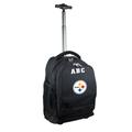 MOJO Black Pittsburgh Steelers 19'' Personalized Premium Wheeled Backpack