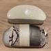 Coach Accessories | Authentic White Coach And Claire’s Sunglasses Case. | Color: Silver/White | Size: Os