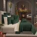 Grandeur Diamond Quilt Set Green, Full / Queen, Green