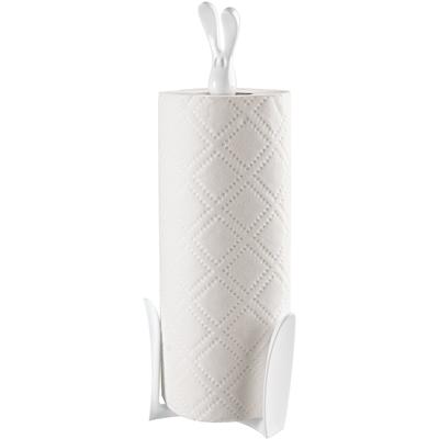 Küchenrollenhalter KOZIOL "Küchenrollenhalter ROGER", weiß, B:12cm H:33cm L:12cm T:12cm, Küchenrollenhalter, spülmaschinengeeignet,melaminfrei Image