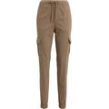 Stoffhose URBAN CLASSICS "Damen Ladies High Waist Cargo Comfort Jogging Pants" Gr. 5XL, US-Größen, grau (softtaupe) Damen Hosen High-Waist-Hosen