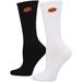 Women's ZooZatz Black/White Oklahoma State Cowboys 2-Pack Quarter-Length Socks