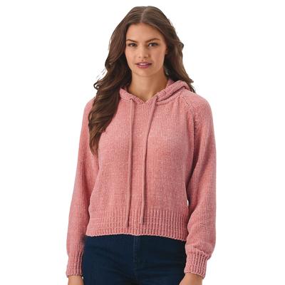 Chenille Sweater Hoodie (Size 4X) Rosette, Polyest...