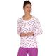 Schlafanzug TRIGEMA "TRIGEMA Schlafshirt mit winterlichen Motiven" Gr. XL, weiß Damen Homewear-Sets Pyjamas