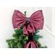 Plum Satin Bow For Christmas Tree, Tinsel alternative, Large Handmade bow, Christmas Tree, Large present Bow, Christmas tree decor