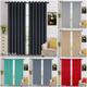 JRI Blackout Curtains Eyelet Ring Top Pair with Tie Backs - Ideal for Living Room, Bedroom, Guest Room and Kids Bedroom