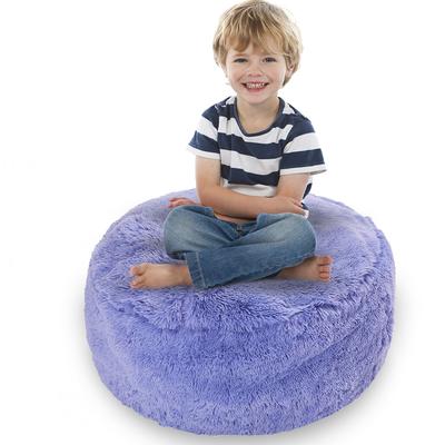 Cheer Collection Shaggy Bean Bag and Stuffed Animal Storage Case