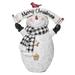 Transpac Resin 10 in. Multicolored Christmas Rustic Scarf Snowman Figurine