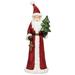 Transpac Resin 10 in. Multicolored Christmas Classic Rustic Santa Decor