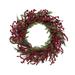 Transpac Foam 24 in. Red Christmas Berry Wreath