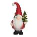 Transpac Resin 11 in. Multicolored Christmas Light Up Gnome with Tree Decor