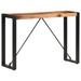 17 Stories Console Table Entryway Table Narrow Hall Side Table Solid Wood Mango Wood in Brown/Gray | 29.92 H x 13.78 W x 13.8 D in | Wayfair