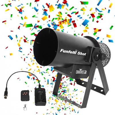 Chauvet DJ FUNFETTI SHOT Professional Party Confetti Cannon Launcher w/ Remote