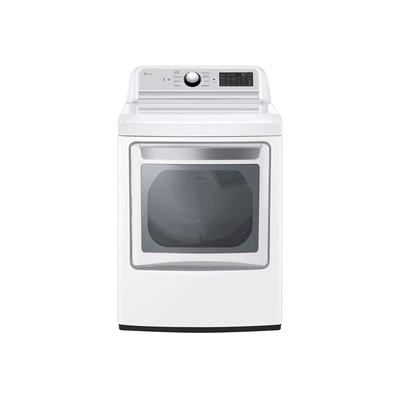 LG LG DLG7401WE 7.3 cu. ft. Ultra Large Capacity Smart wi-fi Enabled Rear Control Gas Dryer with EasyLoad Door - White