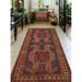 Noori Rug Fine Vintage Distressed Anaid Charcoal/Rust Runner - 4'5" x 9'2"