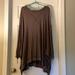 Free People Dresses | Free People Batwing Drapey Brown/Mauve Tunic/Minidress - Size Small | Color: Brown/Purple | Size: S