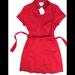 Kate Spade Dresses | Kate Spade Red Harriet Shirtdress Modern Njmu1025 Work/Office Dress | Color: Red | Size: 0