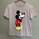 Disney Tops | Disney | Official Disney Mickey Mouse Tee Shirt | Color: Gray | Size: S