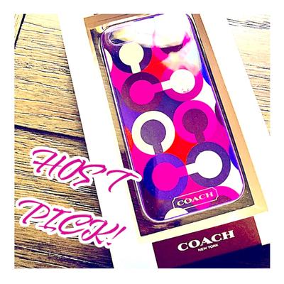 Coach Cell Phones & Accessories | Coach Iphone 5 Case | Color: Purple/Red | Size: Iphone 5 Case