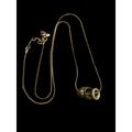 J. Crew Jewelry | J Crew Matte Gold Tone Snake Chain 3 Circle Charms Adjustable 36" | Color: Gold | Size: 36"