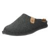 Pantoffel ROHDE "LUCCA-H", Herren, Gr. 44, grau (anthrazit, meliert), Filz, klassisch, Schuhe, mit herausnehmbarer Leder-Innensohle, Weite G