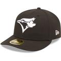 Men's New Era Toronto Blue Jays Black & White Low Profile 59FIFTY Fitted Hat