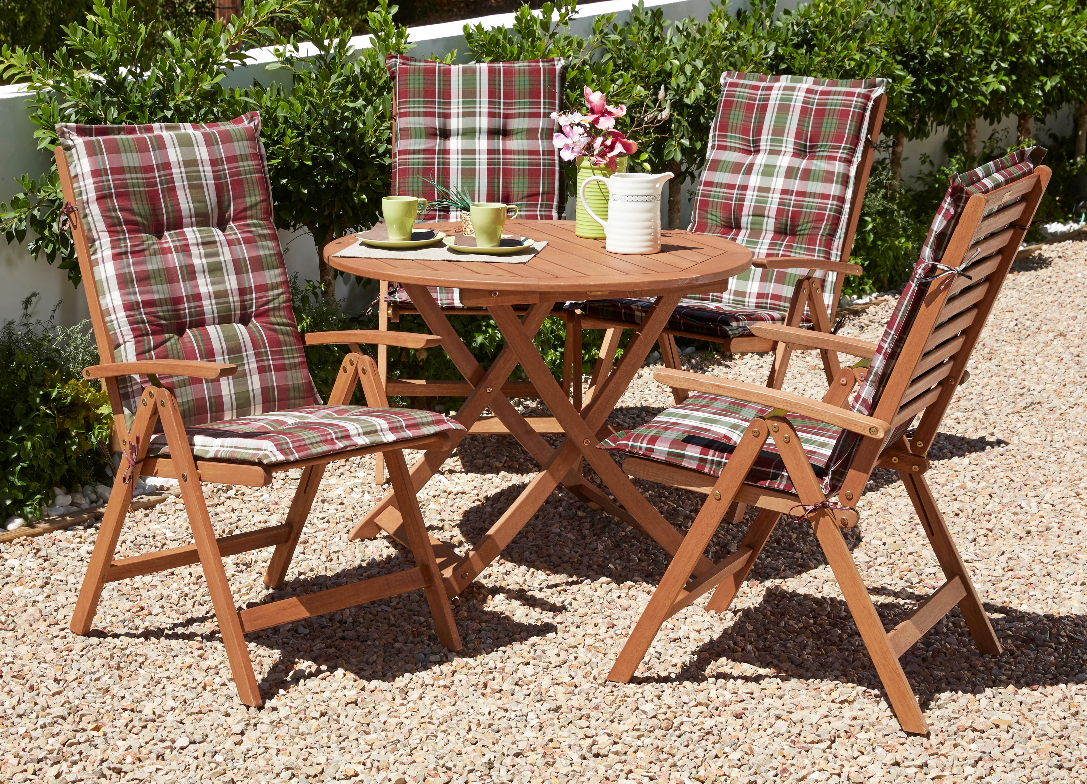 Garten-Essgruppe MERXX "Borkum", braun (braun,), Sitzmöbel-Sets