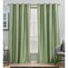 Amalgamated Textiles Chatra Exclusive Home Solid Color Gromment Single Curtain Panel Polyester in Green/Blue | 96 H x 54 W in | Wayfair